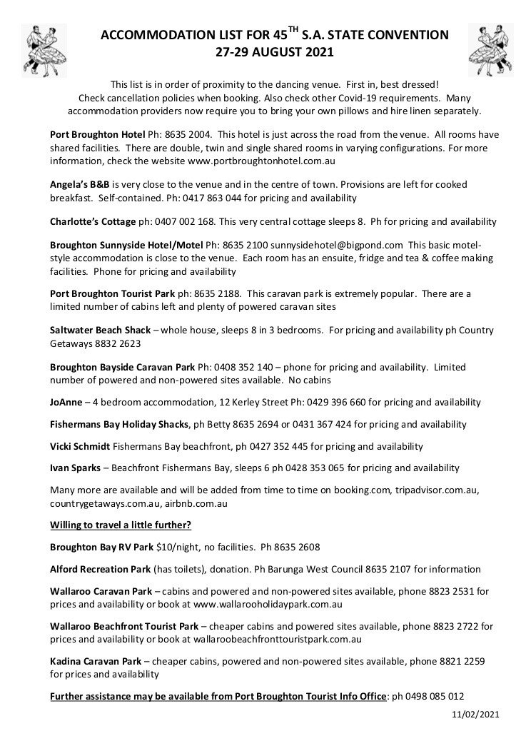 Port Broughton Accommodation Jan 2020