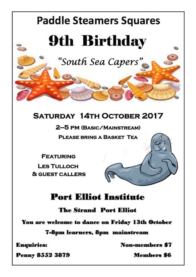 2017 SA paddle steamer 9th Birthday