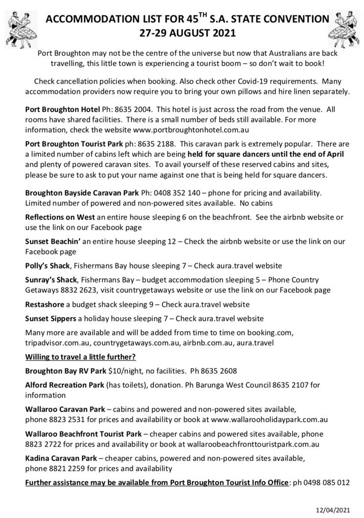 Port Broughton Accommodation 12 Apr 21